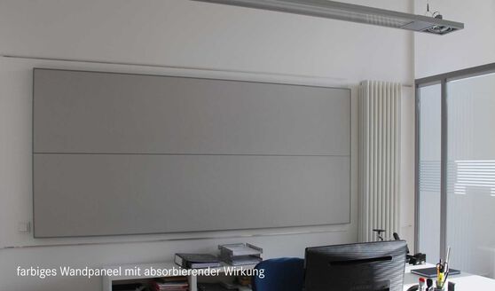 farbiges Wandpaneel mit absorbierender Wirkung Wandabsorber in unterschiedlichen Farben moeglich